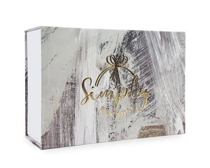 Simply Because black and white gift box design option