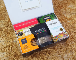 Simply Because Open Giftbox with variety of NZ food treats
