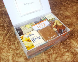 Simply Because Open Giftbox with gluten free goodies inside